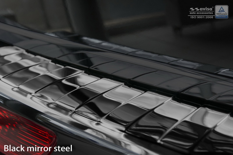 Ladekantenschutz mit Abkantung passend Q5 Edelstahl schwarz Partsdealer für Audi 8R hochglanz 